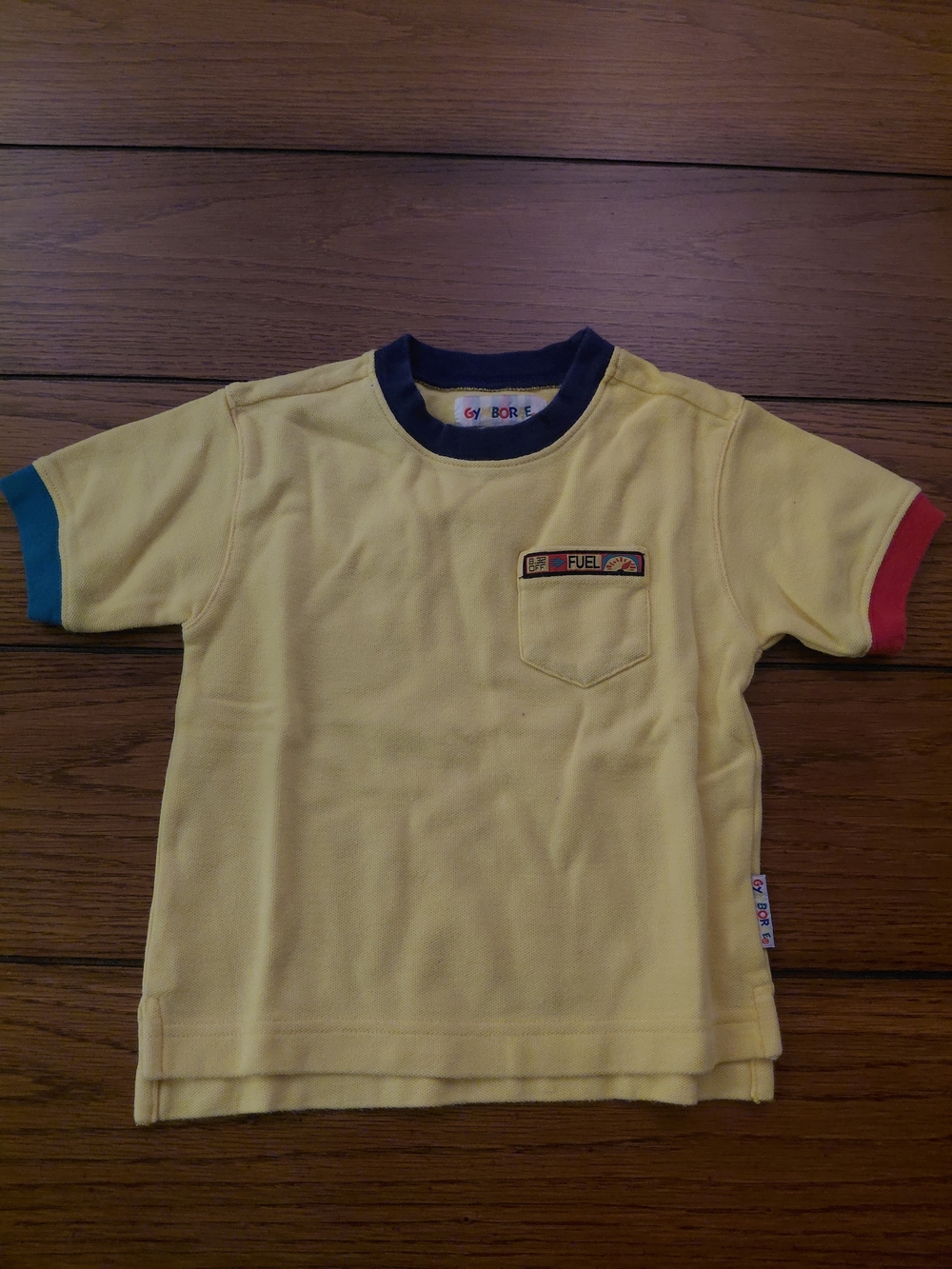Gymboree Yellow Short Sleeve Tee with Contrast Trim